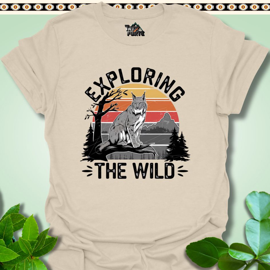 T-Shirt Natural / S Exploring The Wild Funny T-Shirt | TrekForte Apparel