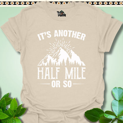 T-Shirt Natural / S Half Mile or so T-Shirt  TrekForte Adventure Apparel