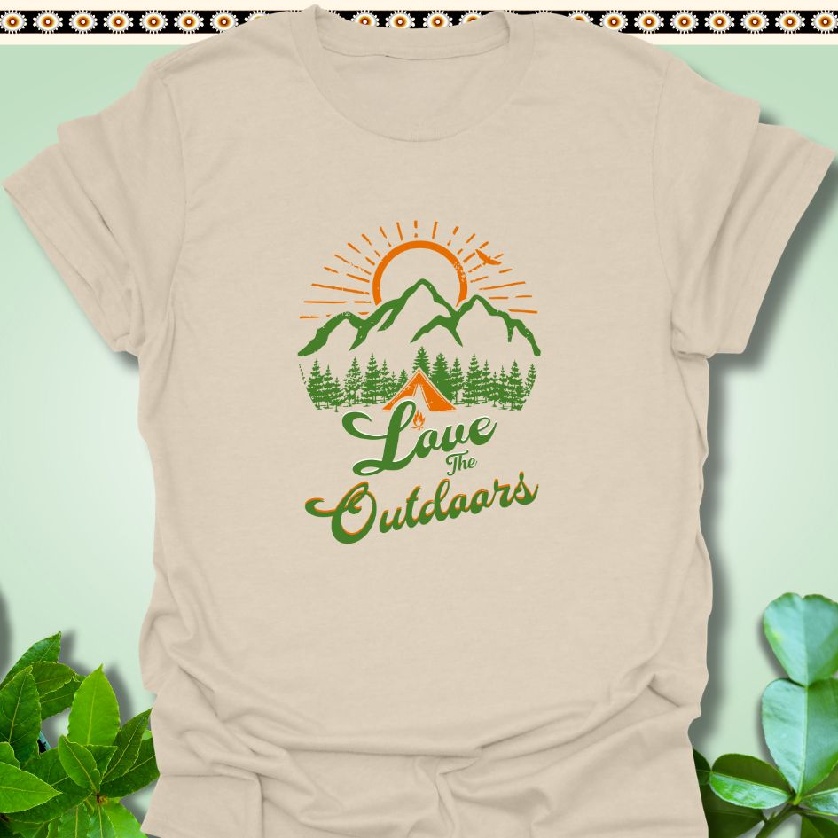 T-Shirt Natural / S Love the Outdoors T-Shirt  TrekForte Adventure Apparel