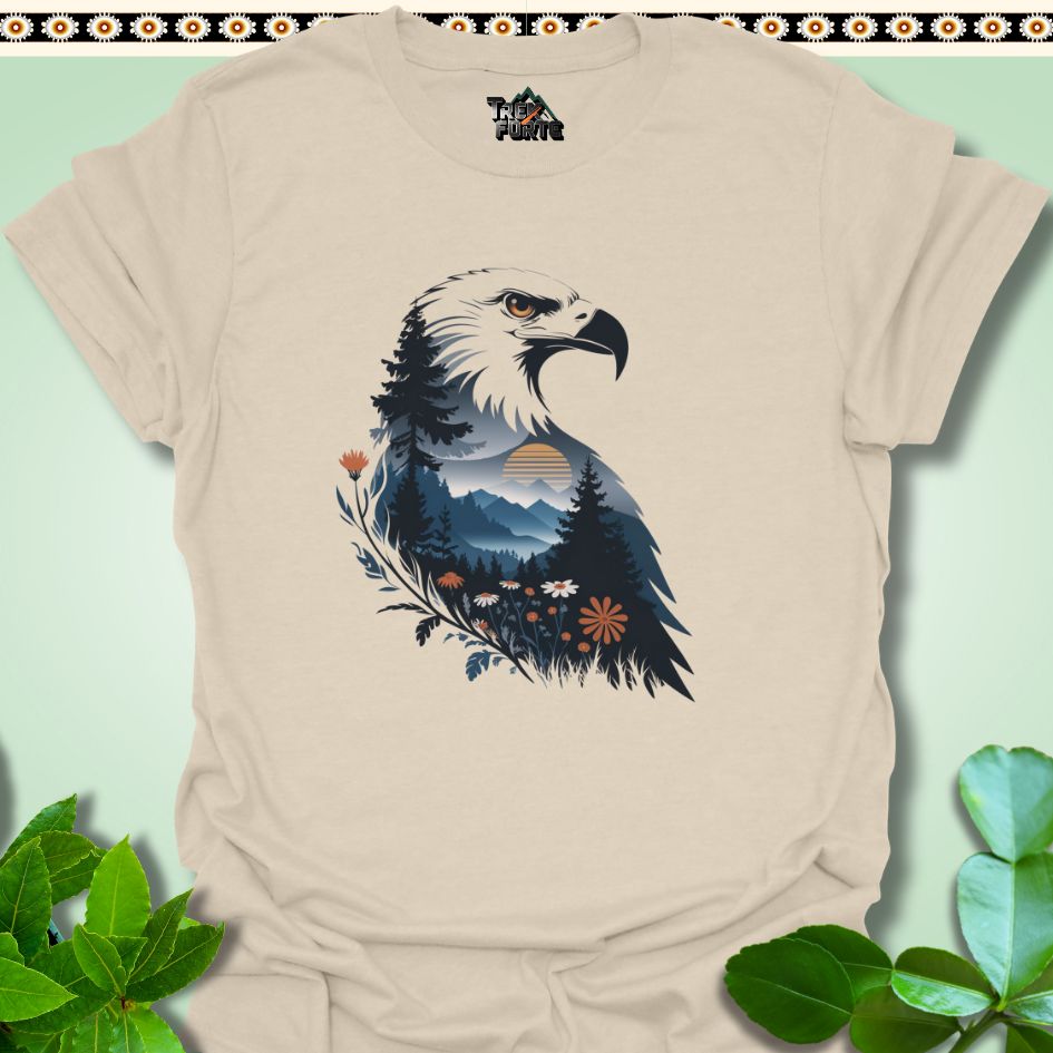 T-Shirt Natural / S Regal Blossom The Eagle's Gaze Funny T-Shirt | TrekForte Apparel