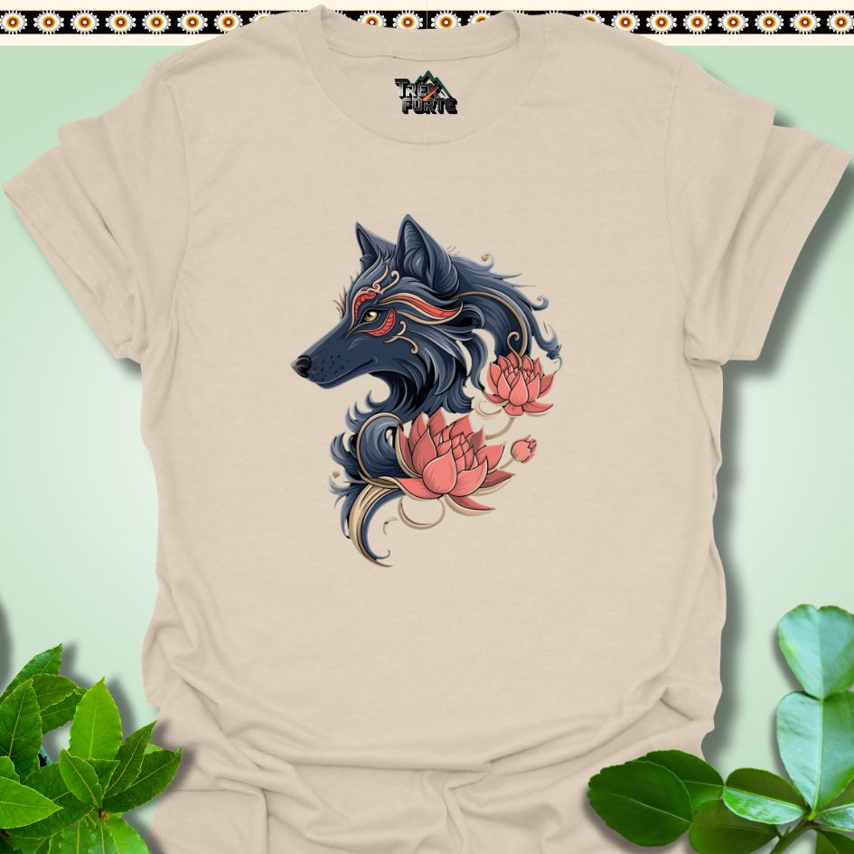 T-Shirt Natural / S Regal Blossom The Wolf's Gaze Funny T-Shirt | TrekForte Apparel