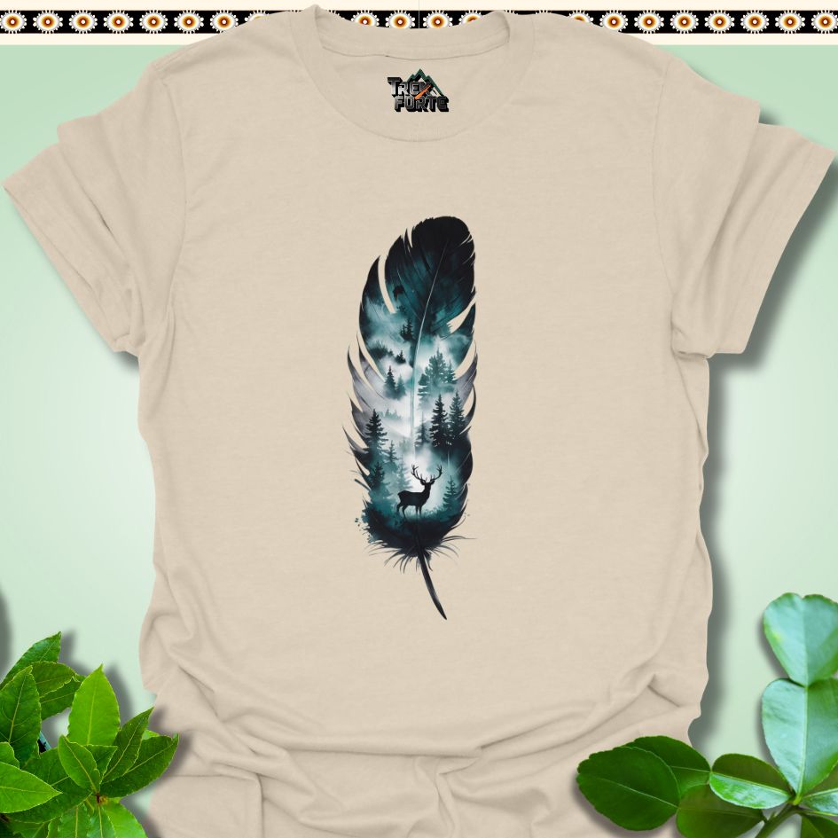 T-Shirt Natural / S Whispers of the Forest Feather