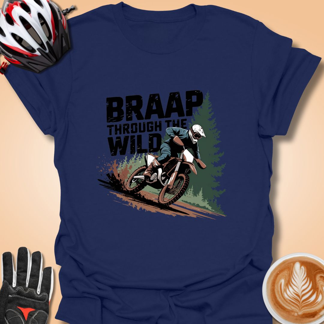 T-Shirt Navy / S Braap Through the Wild