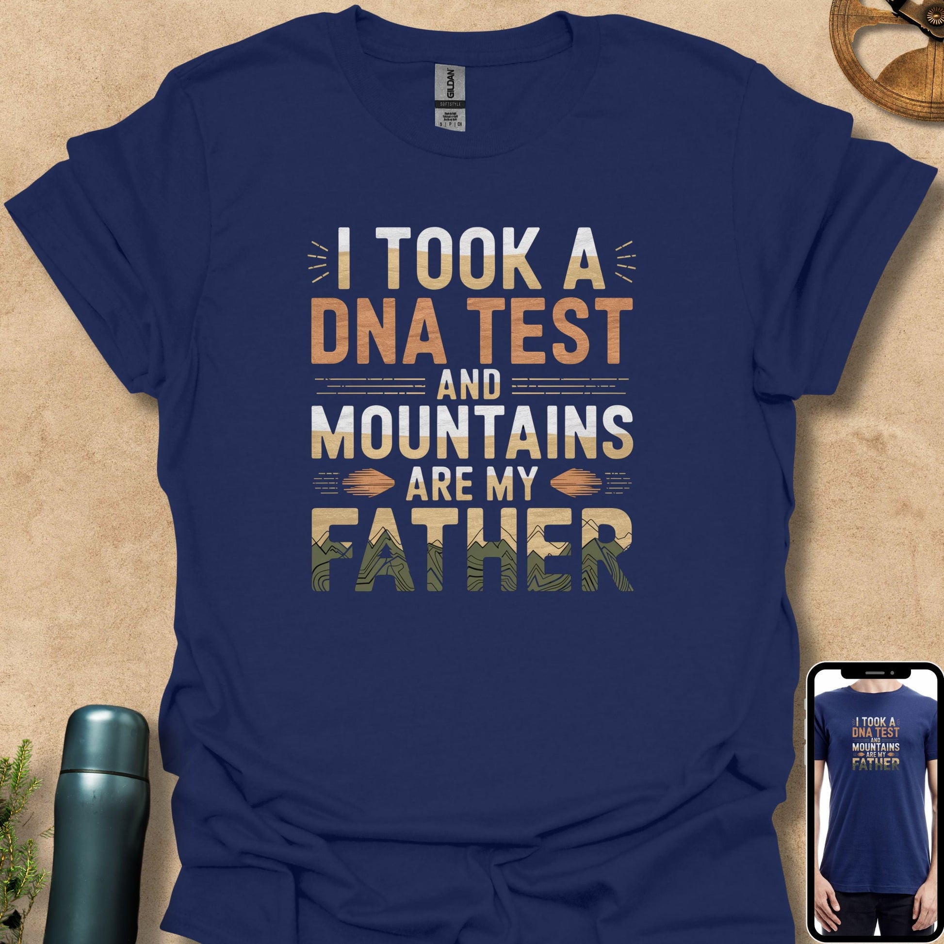 T-Shirt Navy / S Mountains Are My Father