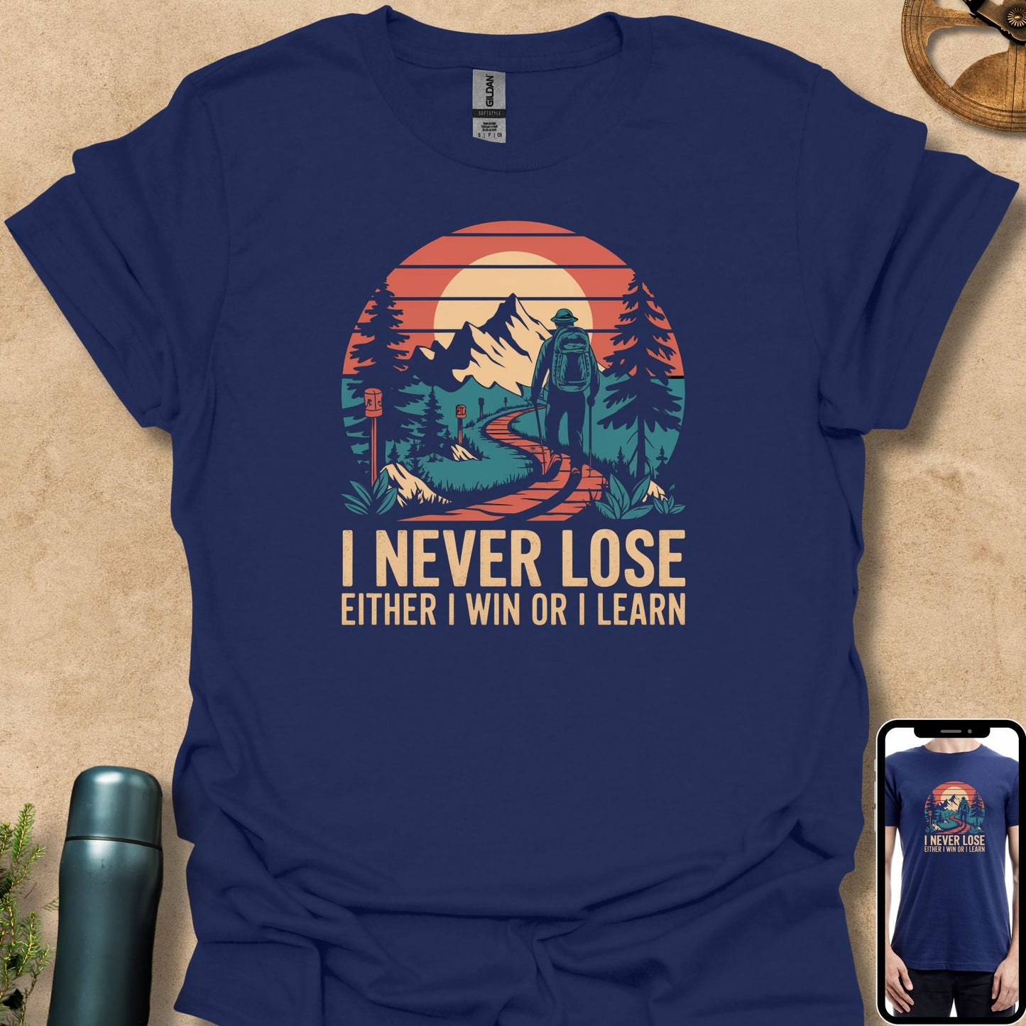 T-Shirt Navy / S Summit or Learn