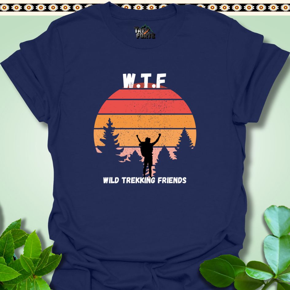 T-Shirt Navy / S WTF Wild Trekking Friends Funny T-Shirt | TrekForte Apparel