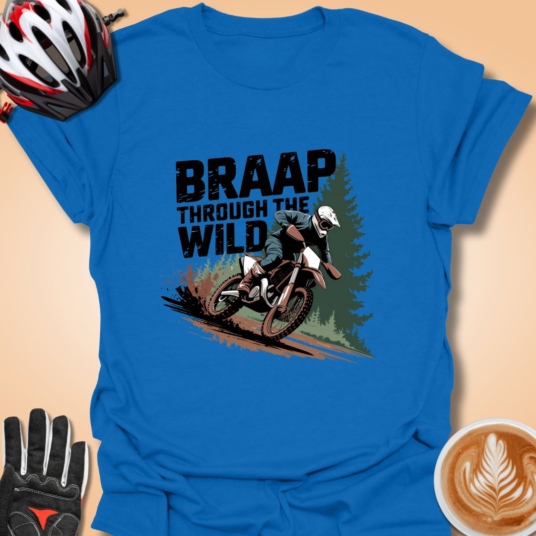 T-Shirt Royal / S Braap Through the Wild