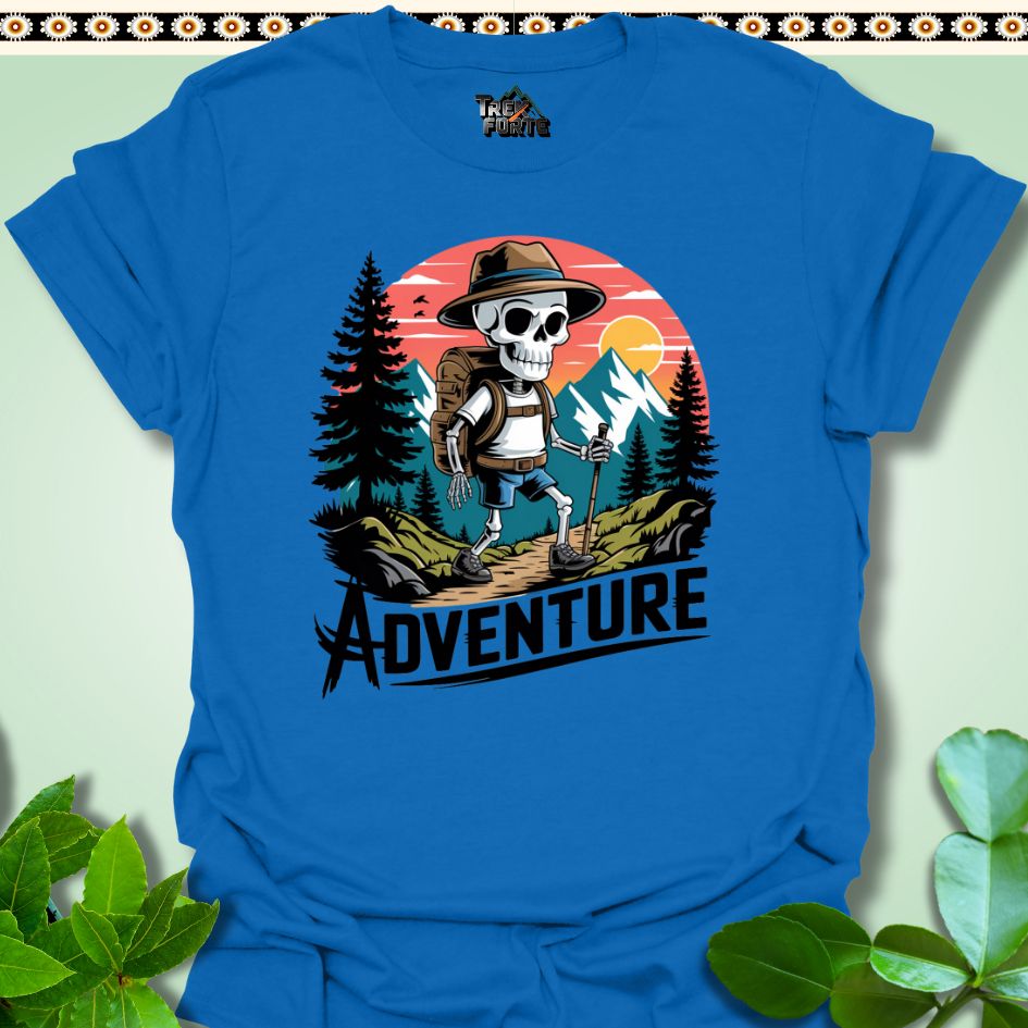 T-Shirt Royal / S Eternal Wanderer Hiking with a Skeleton Crew Funny T-Shirt | TrekForte Apparel