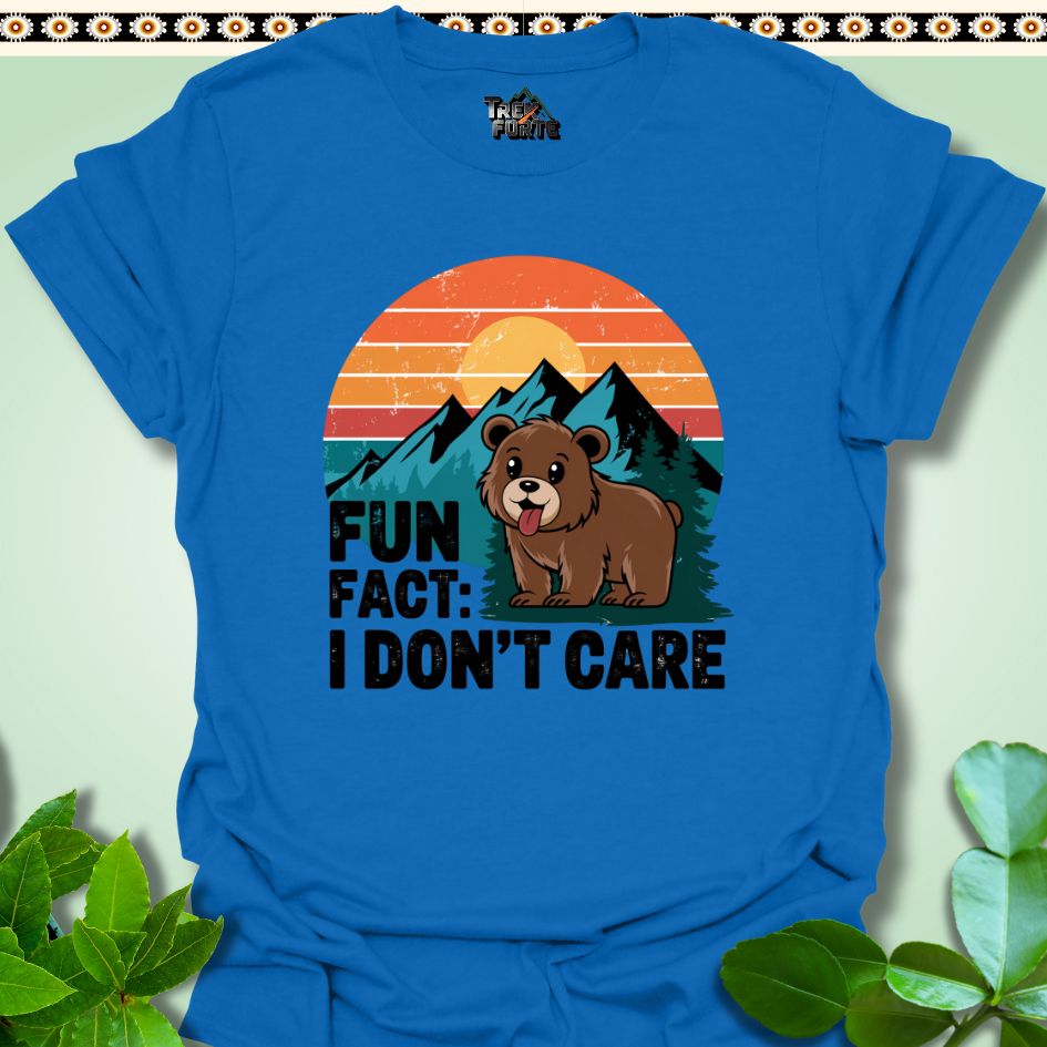 T-Shirt Royal / S Fun Fact I don't Care Funny T-Shirt | TrekForte Apparel