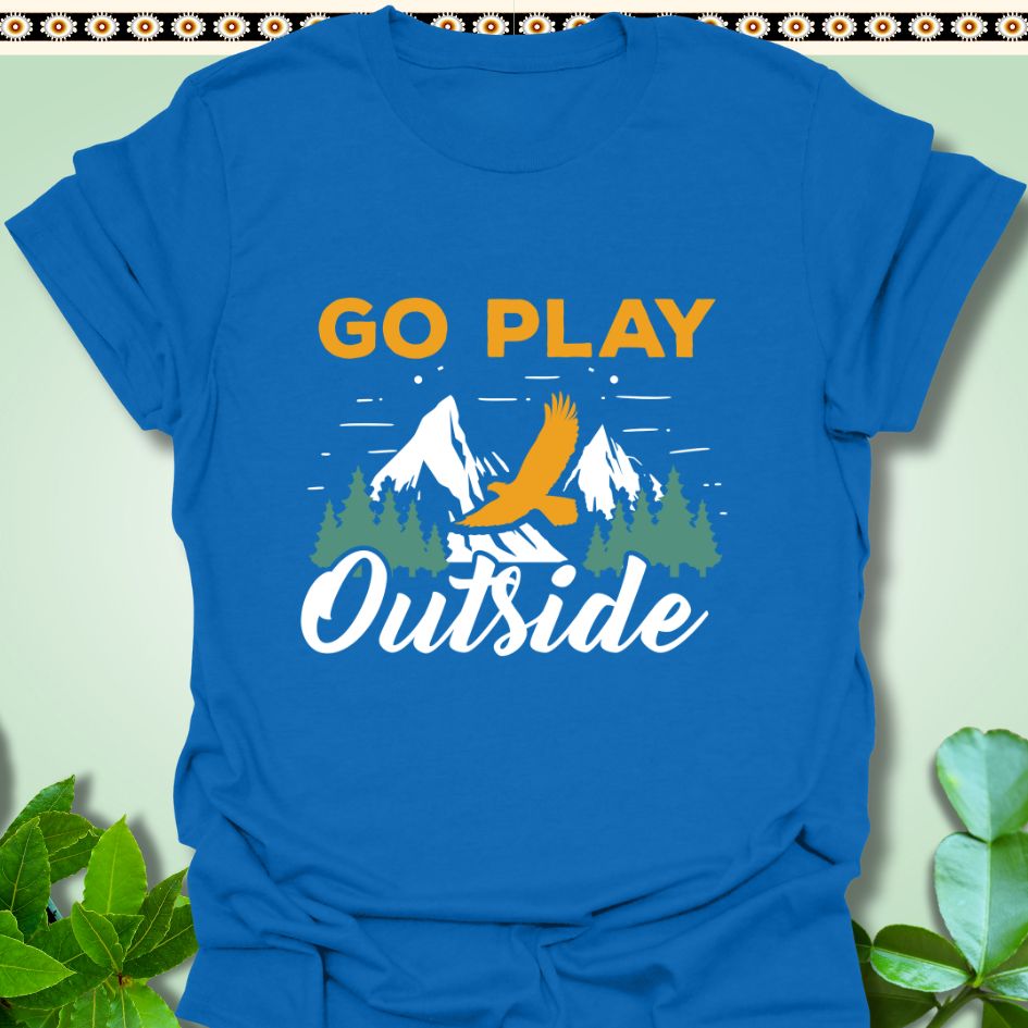 T-Shirt Royal / S Go Play Outside T-Shirt  TrekForte Adventure Apparel