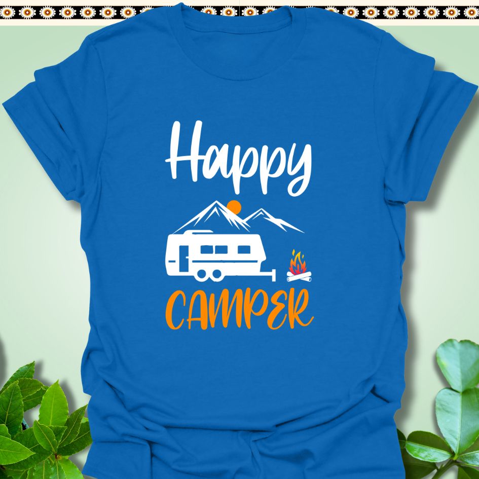 T-Shirt Royal / S Happy Camper T-Shirt  TrekForte Adventure Apparel