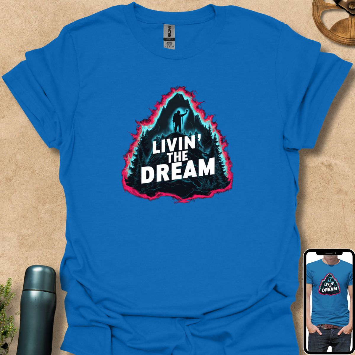 T-Shirt Royal / S Livin' The Dream Funny T-Shirt | TrekForte Apparel