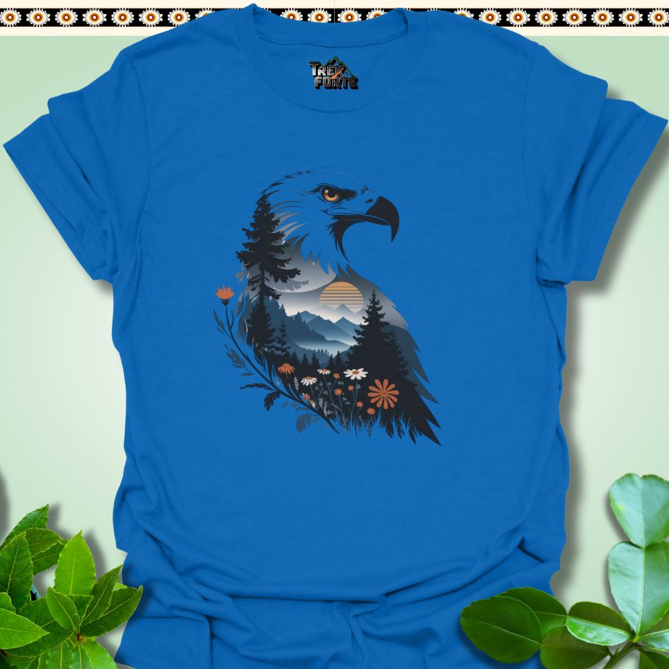 T-Shirt Royal / S Regal Blossom The Eagle's Gaze Funny T-Shirt | TrekForte Apparel