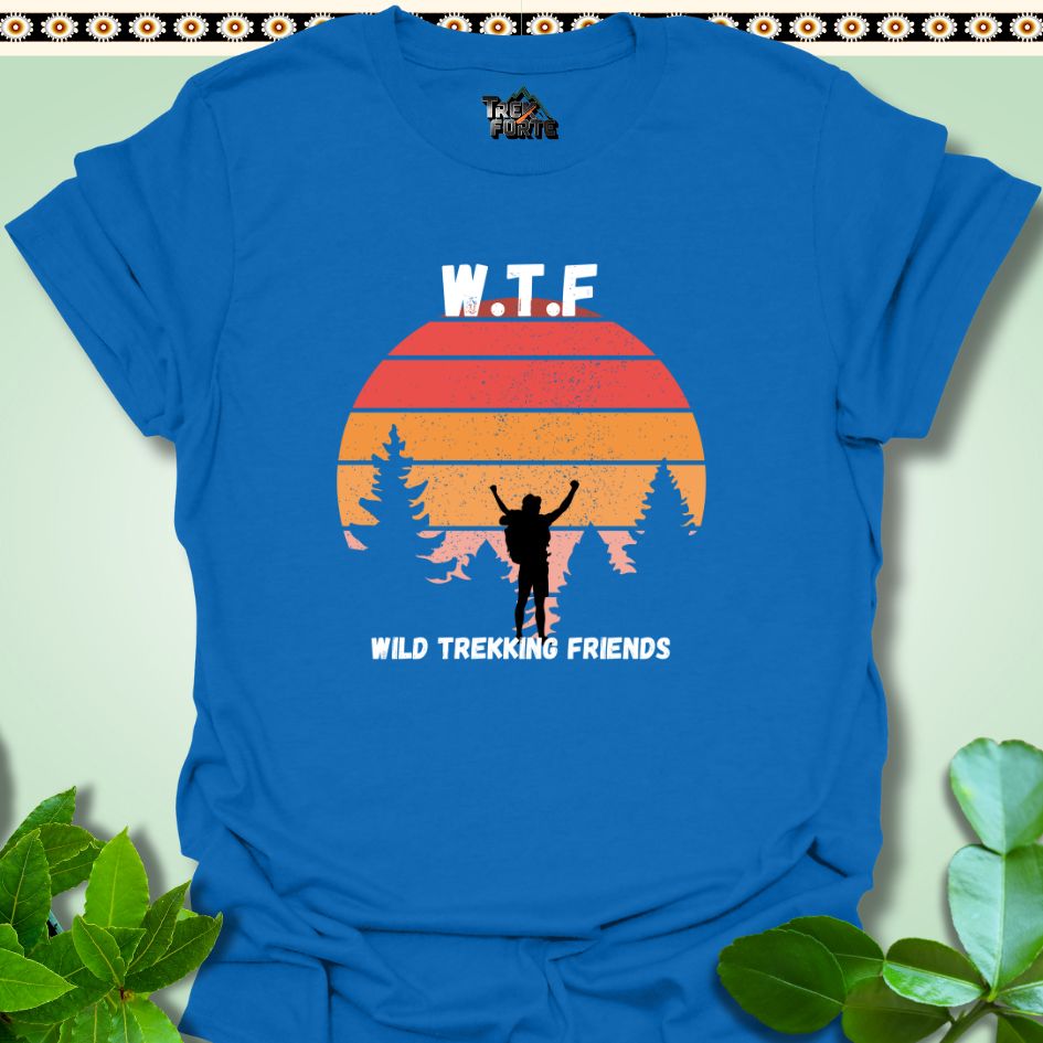 T-Shirt Royal / S WTF Wild Trekking Friends Funny T-Shirt | TrekForte Apparel