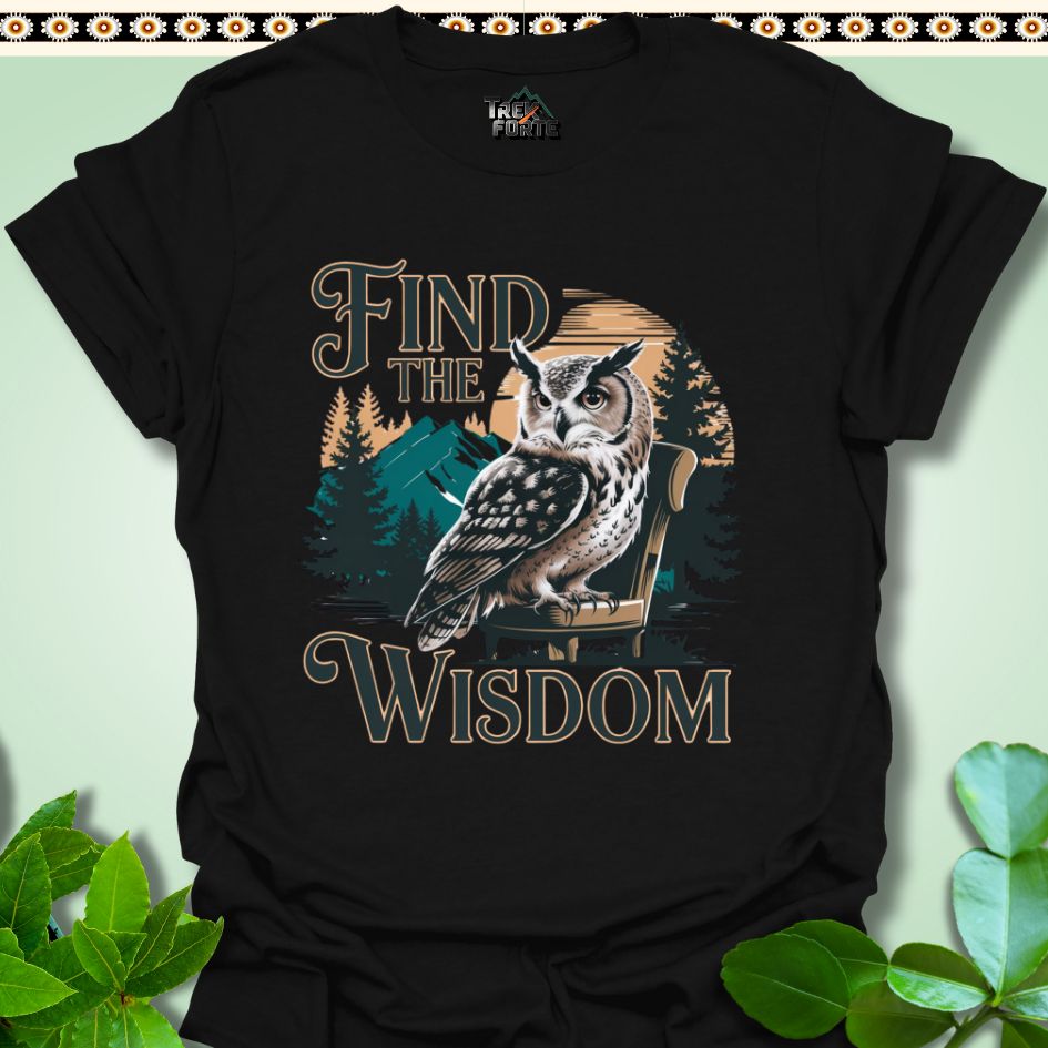 T-Shirt S / Black Find the Wisdom T-Shirt TrekForte Apparel