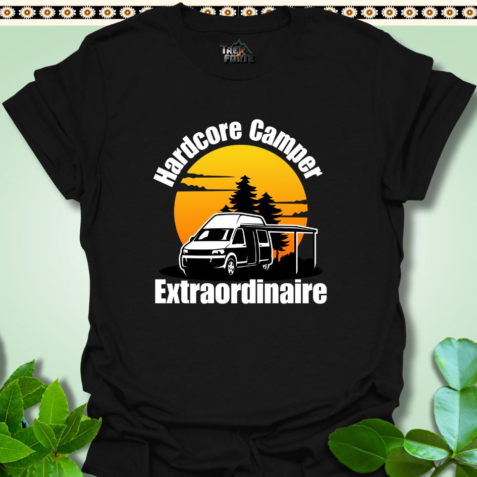 T-Shirt S / Black Hardcore Camper Extraordinaire