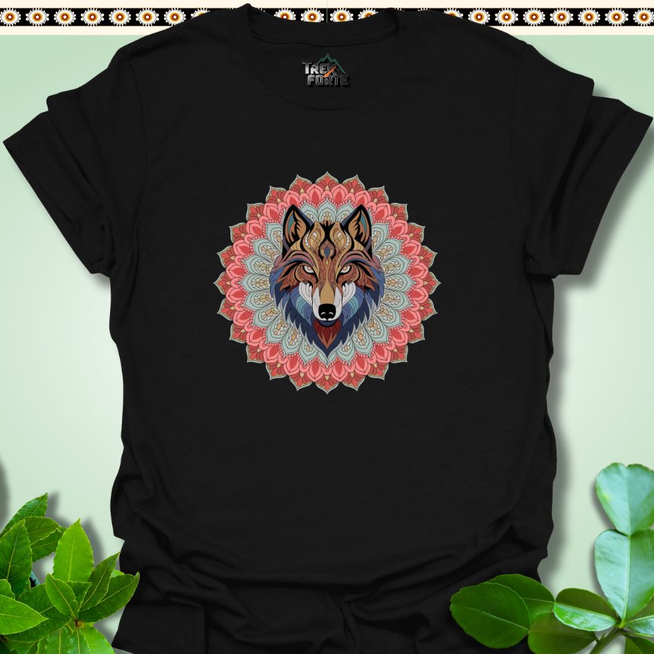 T-Shirt S / Black Lupine Harmony Mandala Funny T-Shirt | TrekForte Apparel