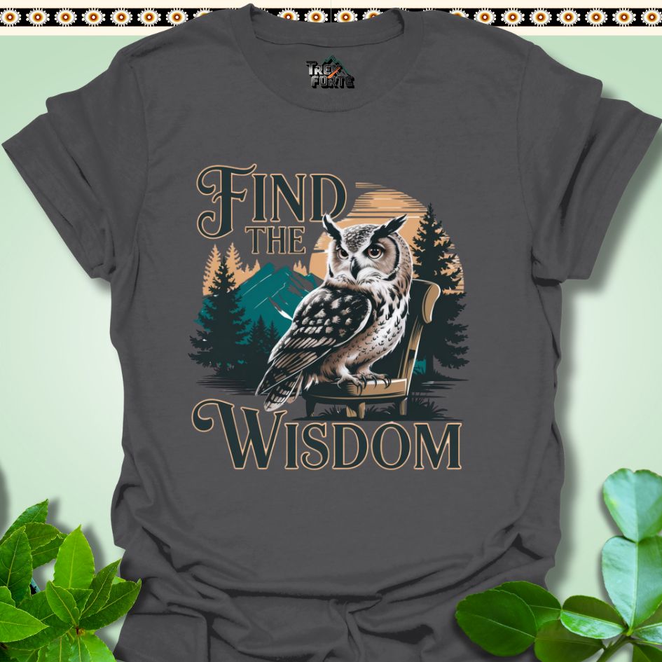 T-Shirt S / Charcoal Find the Wisdom T-Shirt TrekForte Apparel