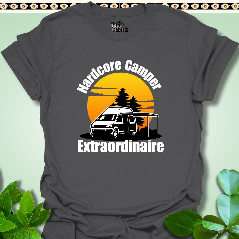 T-Shirt S / Charcoal Hardcore Camper Extraordinaire