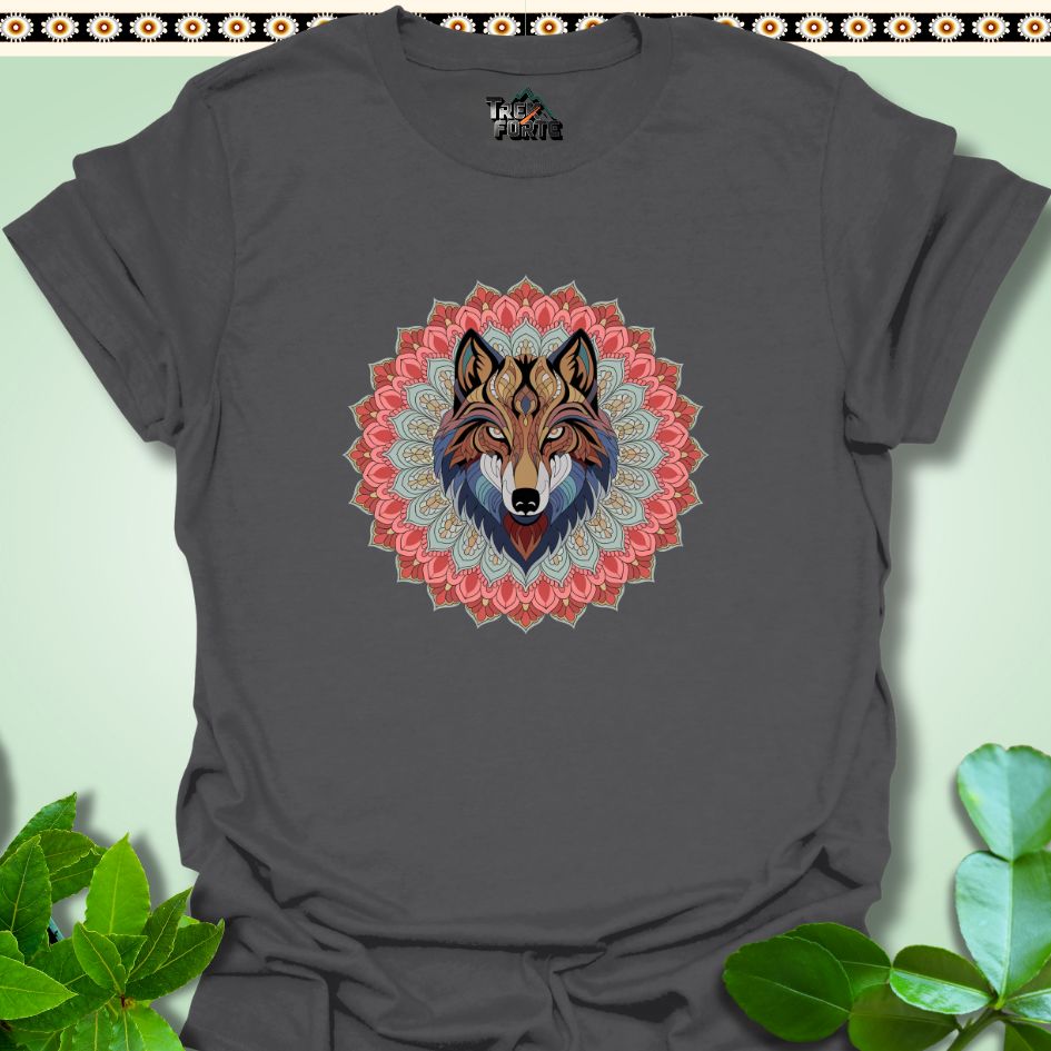 T-Shirt S / Charcoal Lupine Harmony Mandala Funny T-Shirt | TrekForte Apparel