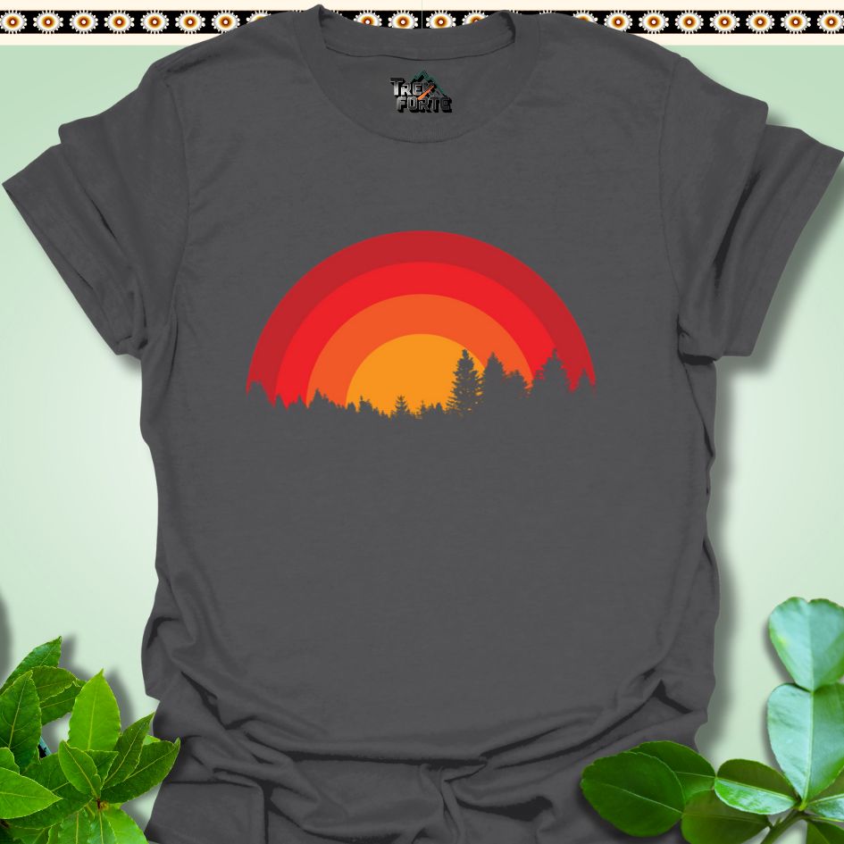 T-Shirt S / Charcoal Radiant Forest Dawn T-Shirt