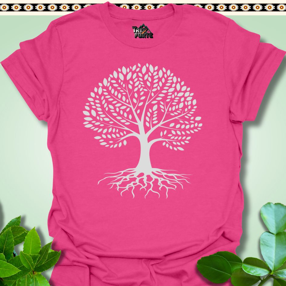 T-Shirt S / Heliconia Rooted Elegance Tree T-Shirt