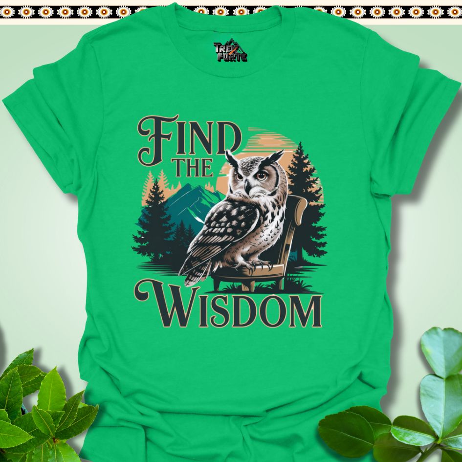 T-Shirt S / Irish Green Find the Wisdom T-Shirt TrekForte Apparel