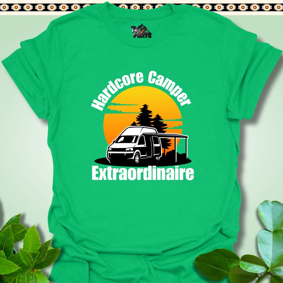 T-Shirt S / Irish Green Hardcore Camper Extraordinaire