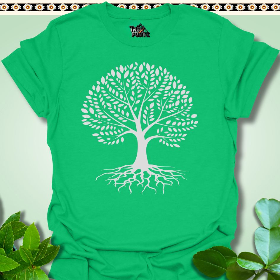 T-Shirt S / Irish Green Rooted Elegance Tree T-Shirt