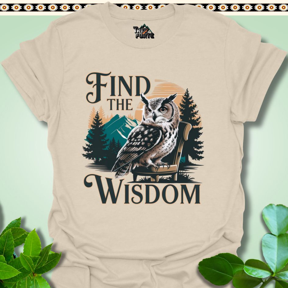 T-Shirt S / Natural Find the Wisdom T-Shirt TrekForte Apparel