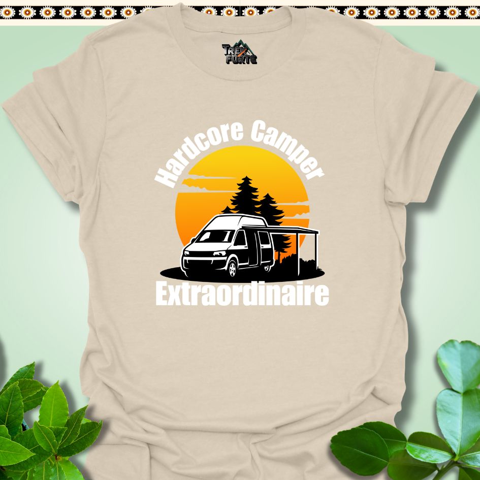 T-Shirt S / Natural Hardcore Camper Extraordinaire