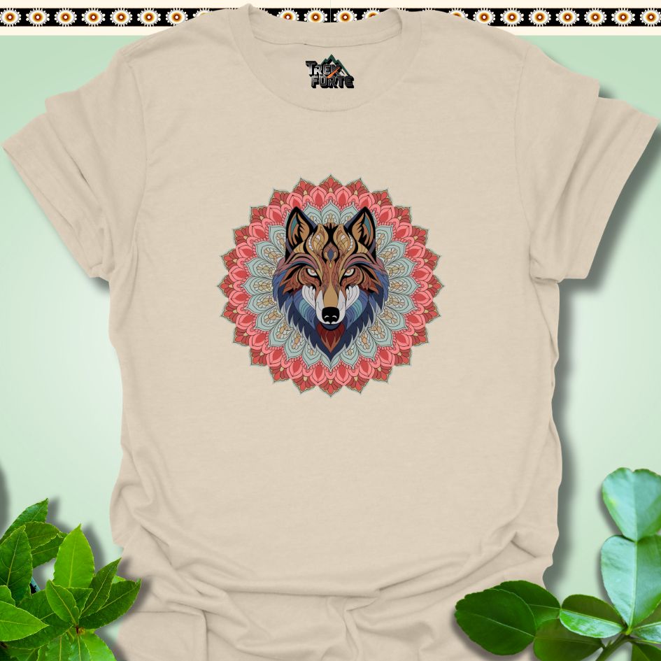 T-Shirt S / Natural Lupine Harmony Mandala Funny T-Shirt | TrekForte Apparel