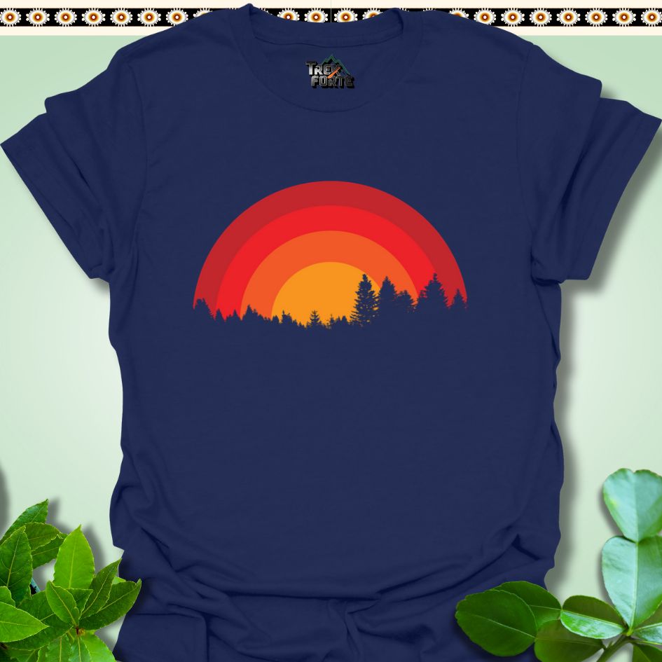 T-Shirt S / Navy Radiant Forest Dawn T-Shirt