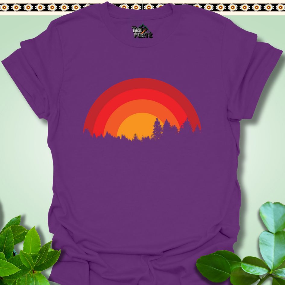 T-Shirt S / Purple Radiant Forest Dawn T-Shirt