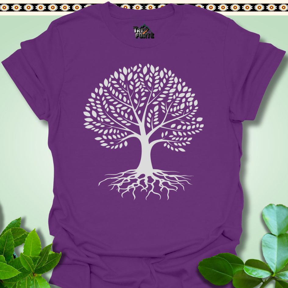 T-Shirt S / Purple Rooted Elegance Tree T-Shirt