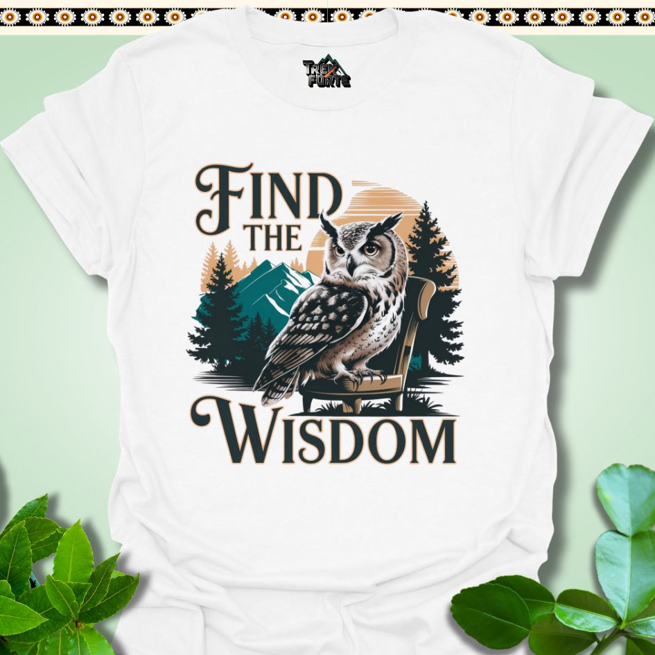 T-Shirt S / White Find the Wisdom T-Shirt TrekForte Apparel