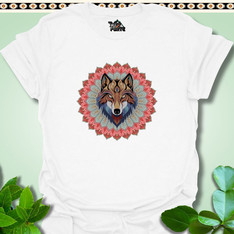 T-Shirt S / White Lupine Harmony Mandala Funny T-Shirt | TrekForte Apparel