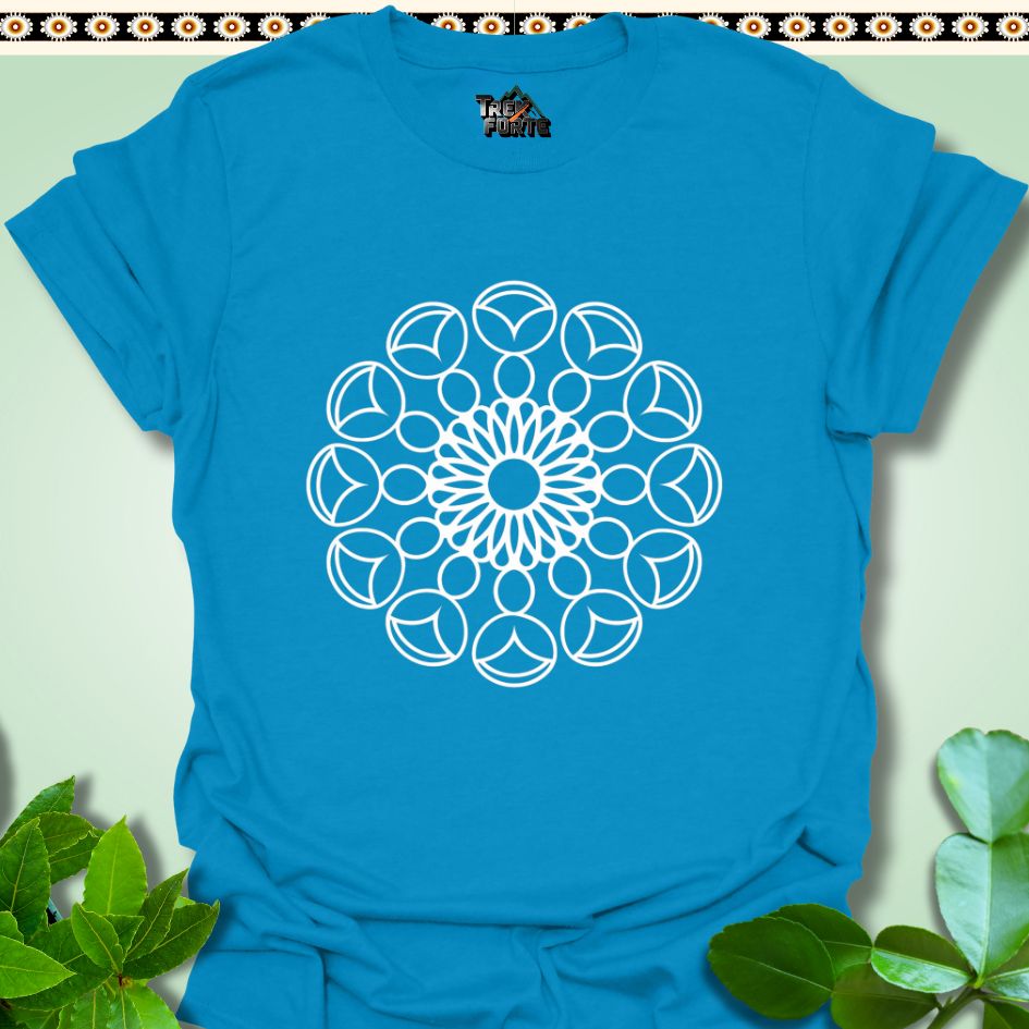 T-Shirt Sapphire / S Symmetrical Serenity Mandala Funny T-Shirt | TrekForte Apparel