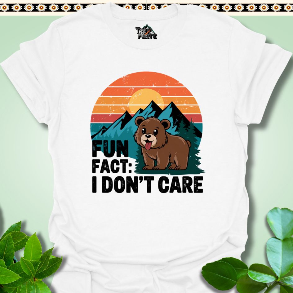 T-Shirt White / S Fun Fact I don't Care Funny T-Shirt | TrekForte Apparel