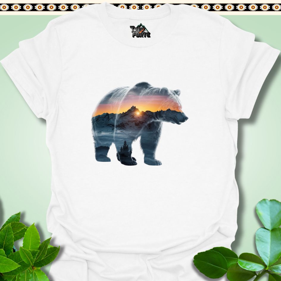 T-Shirt White / S Majestic Bear of the Mountains Funny T-Shirt | TrekForte Apparel