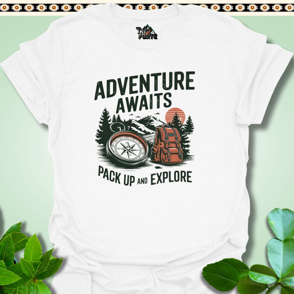 T-Shirt White / S Pack Up and Explore Funny T-Shirt | TrekForte Apparel