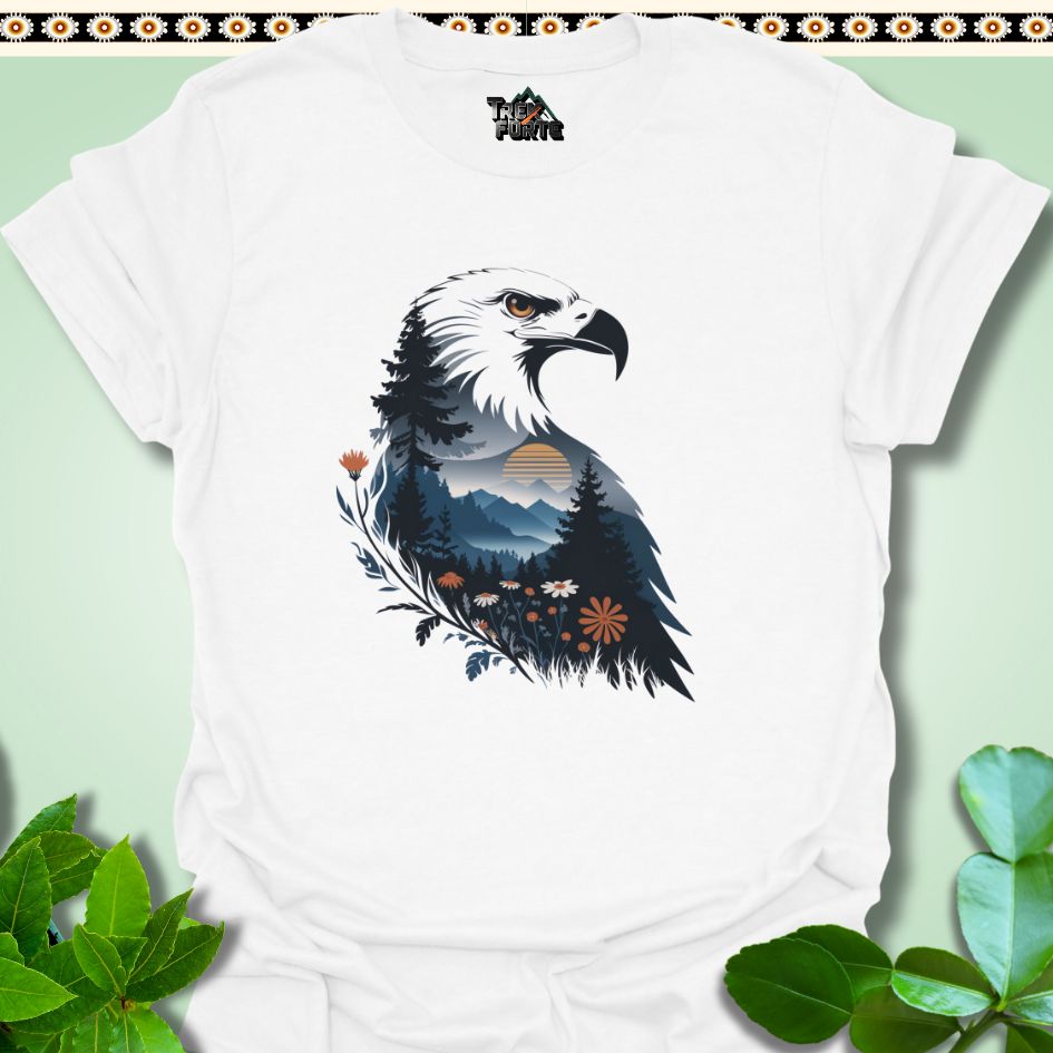 T-Shirt White / S Regal Blossom The Eagle's Gaze Funny T-Shirt | TrekForte Apparel