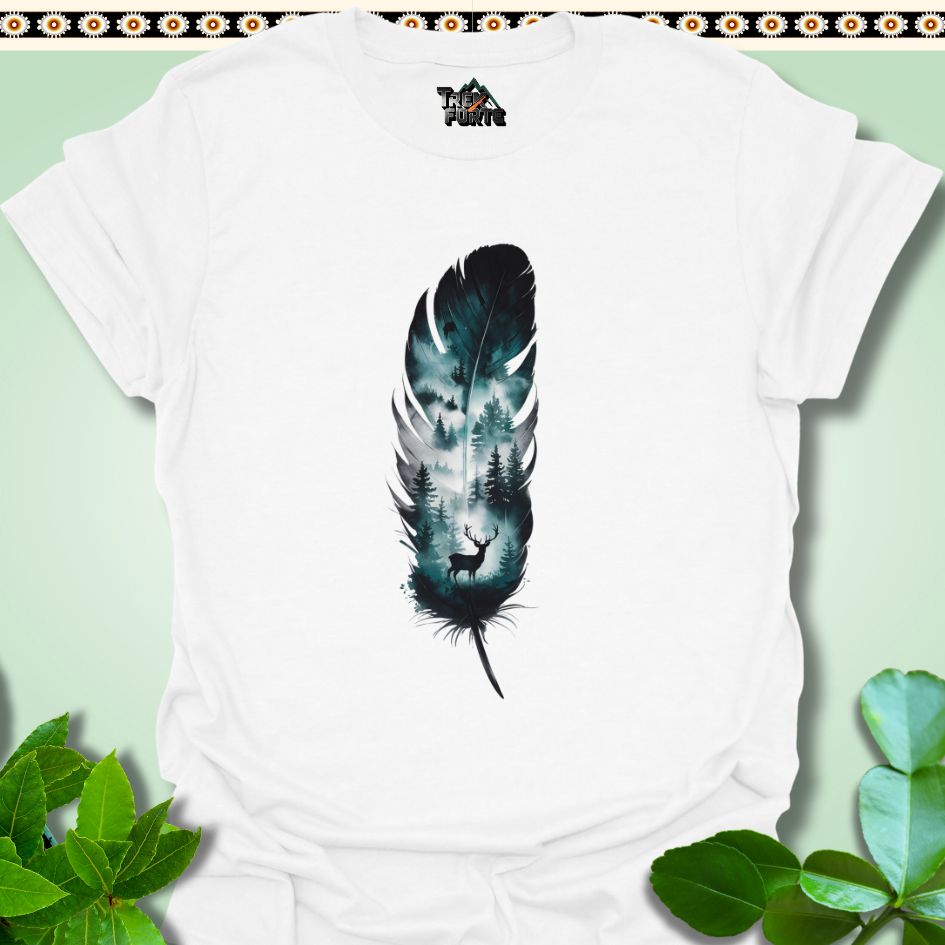 T-Shirt White / S Whispers of the Forest Feather